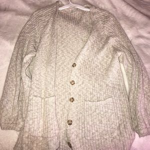 Aerie cream cardigan